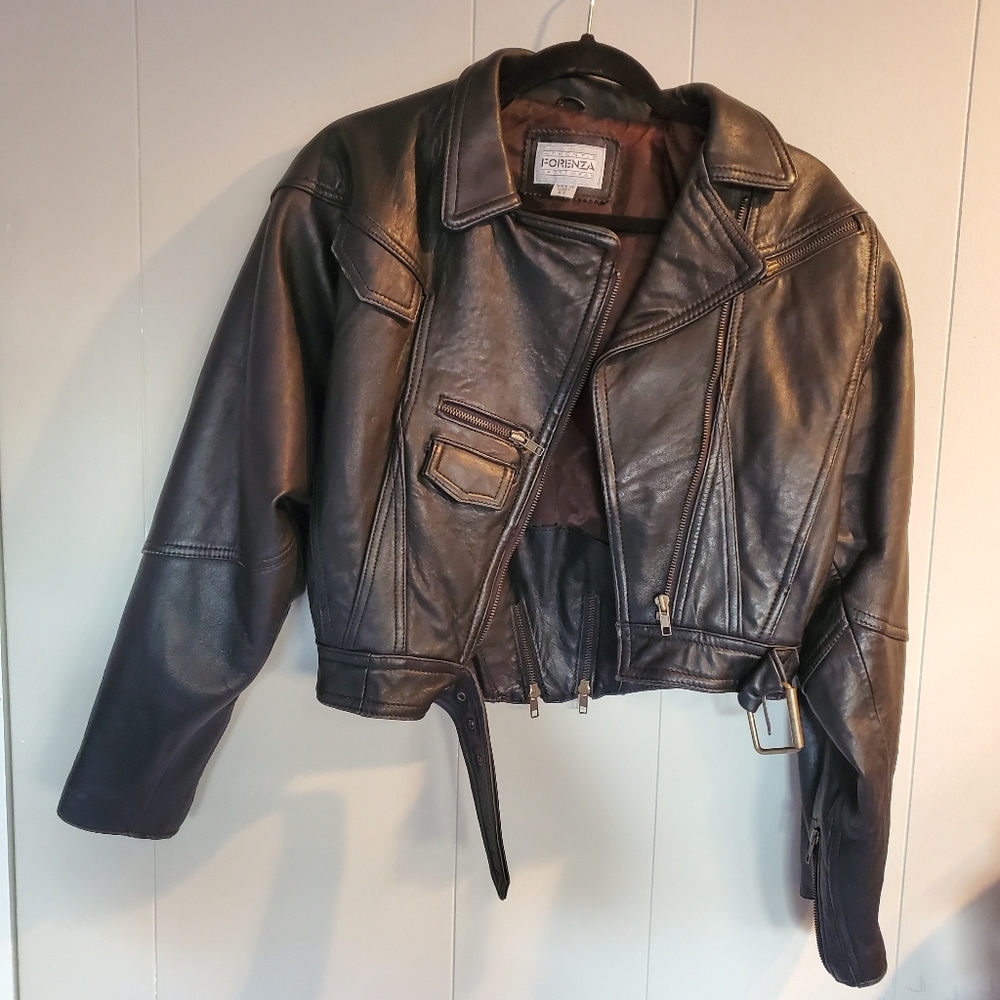 Forenza sports leather jacket